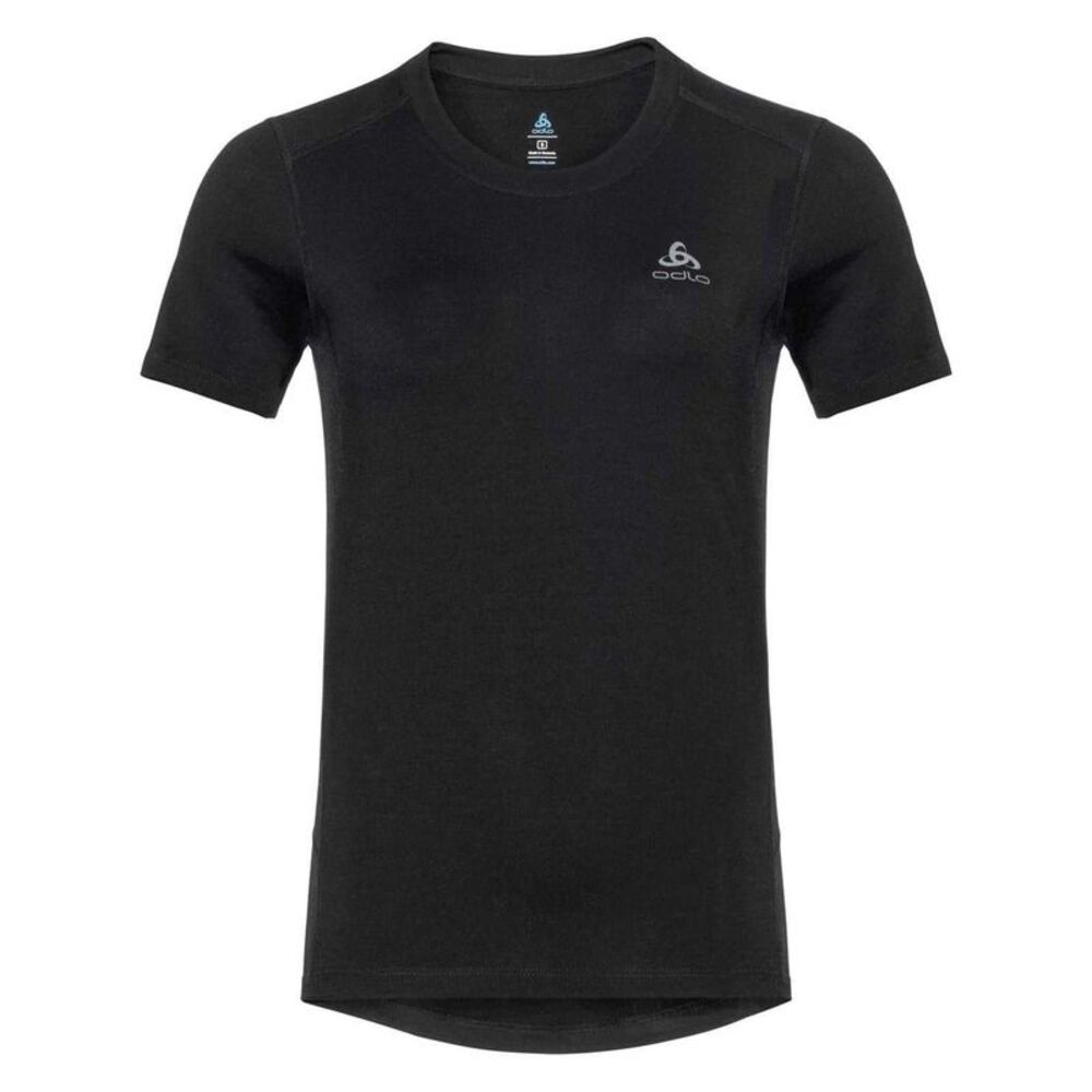 Odlo Womens/Ladies Merino Wool Crew Neck Slim T-Shirt / Black